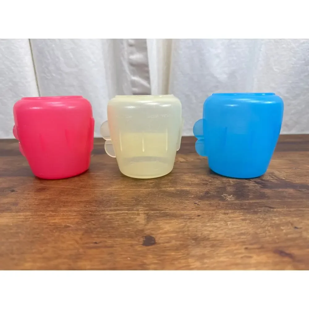 Cup-a-Cake Cupcake Storage Holder Carrier Vintage Red, Clear, & Blue Made in USA